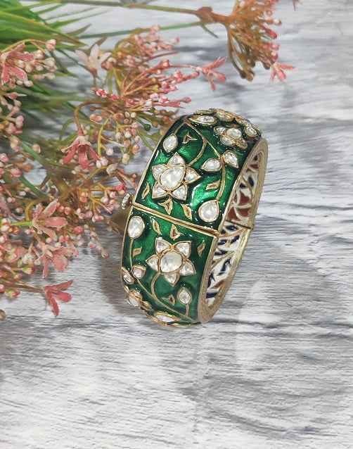 Green Meenakari Bridal Bangle