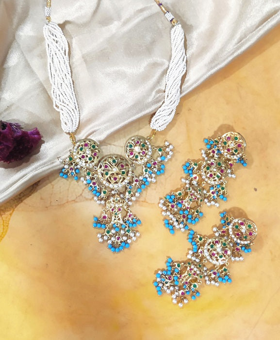 Aari Chick Turquoise Necklace Set