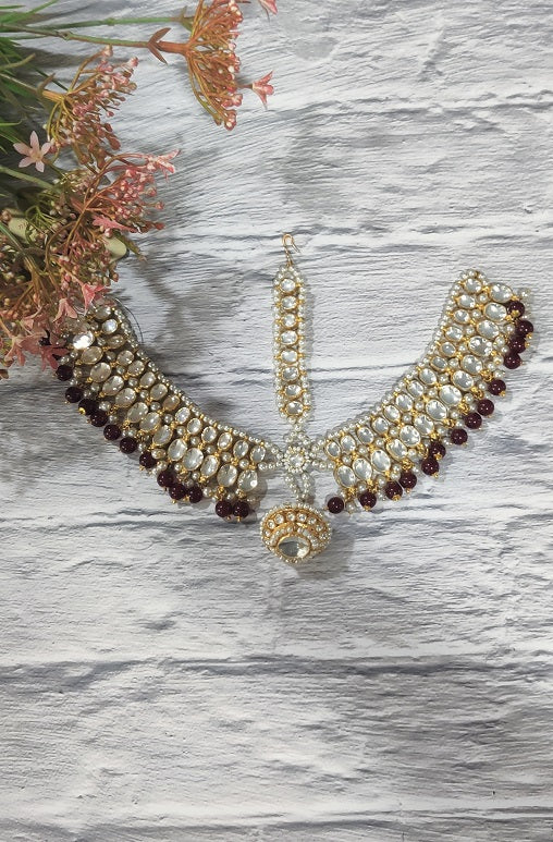 Red Bridal Maathapatti