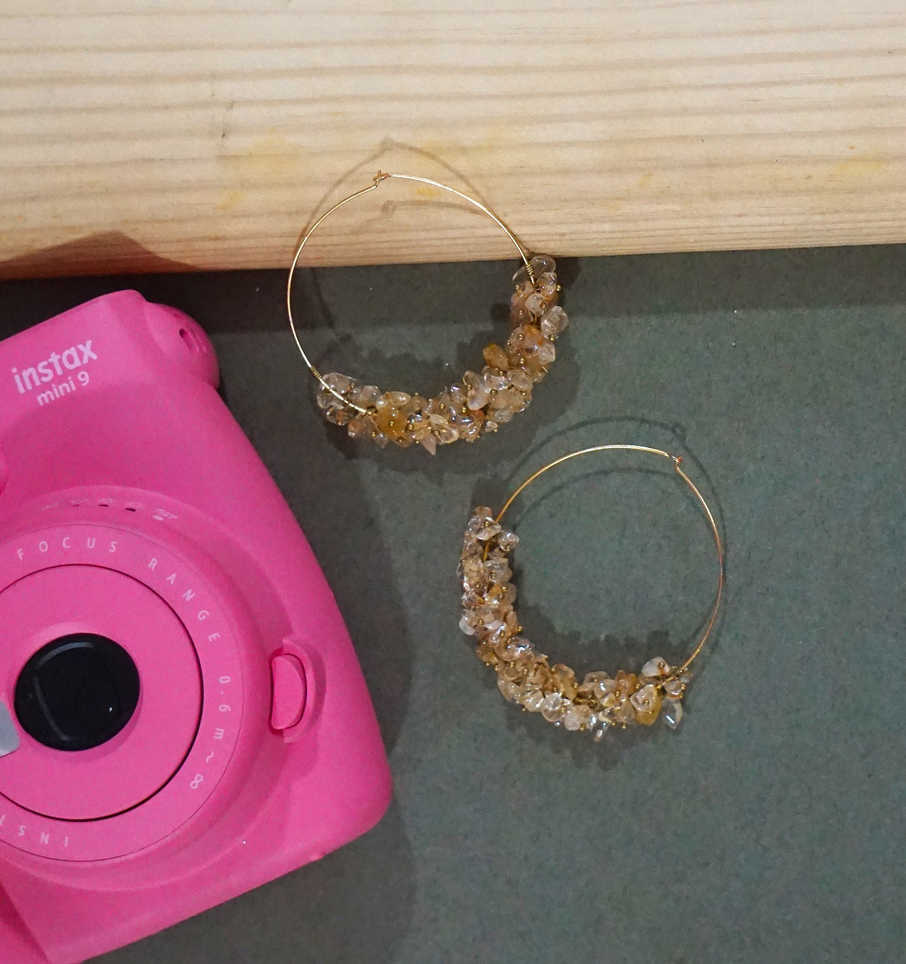 Amber Round Dangler