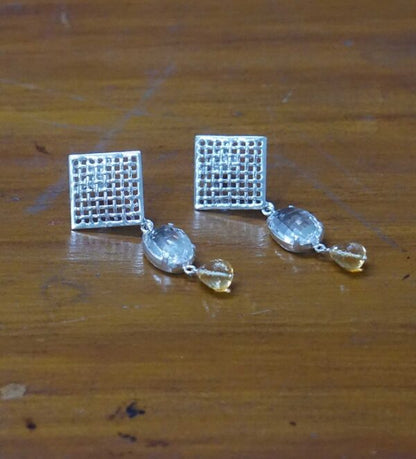 Interweave Citrine Earring