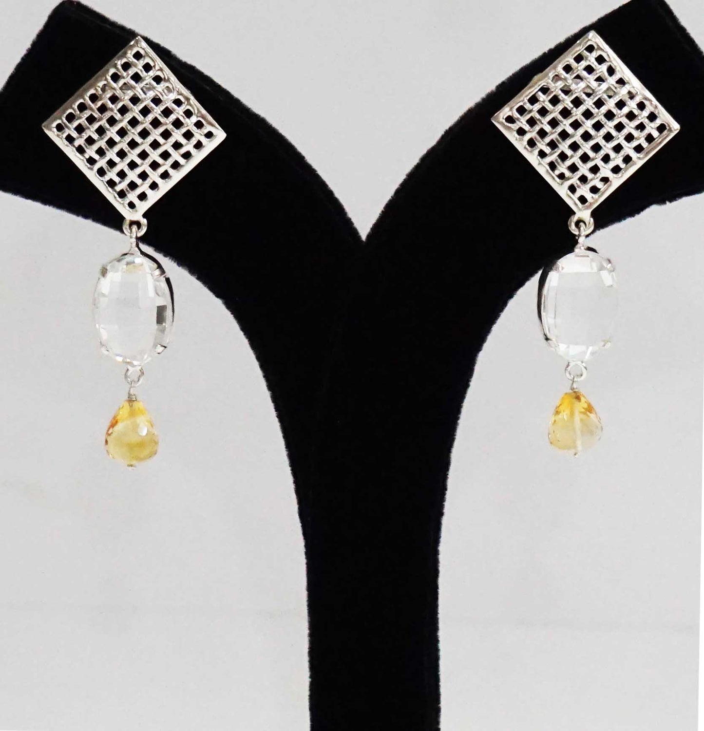 Interweave Citrine Earring