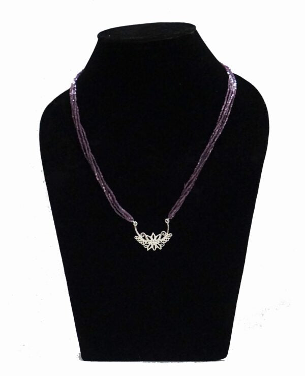 Purple Pendant Necklace