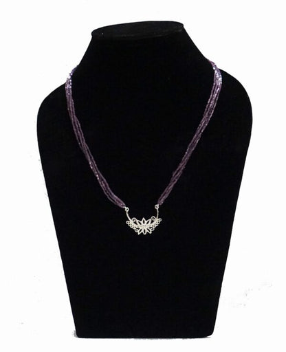 Purple Pendant Necklace