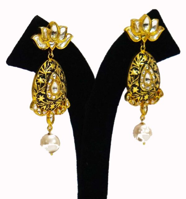 Antique Black Bridal Dangler