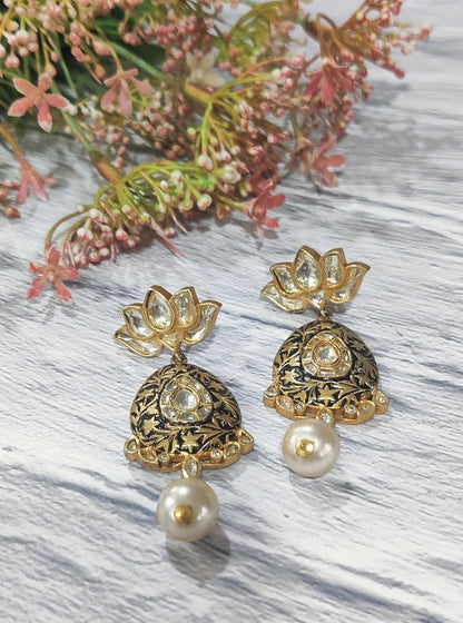 Antique Black Bridal Dangler