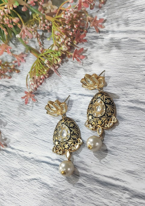 Antique Black Bridal Dangler