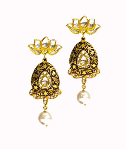 Antique Black Bridal Dangler