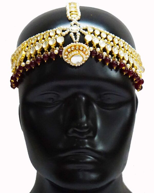 Red Bridal Maathapatti