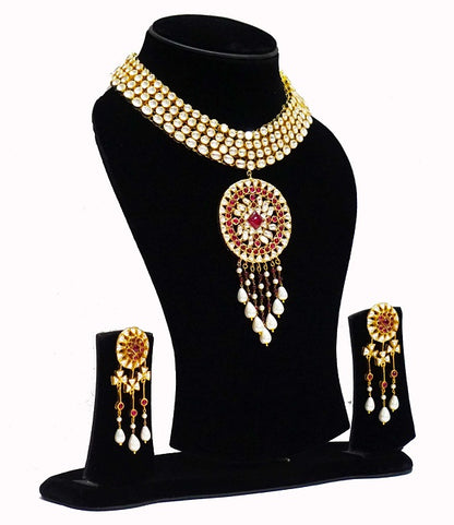 Red Kundan Bridal Set