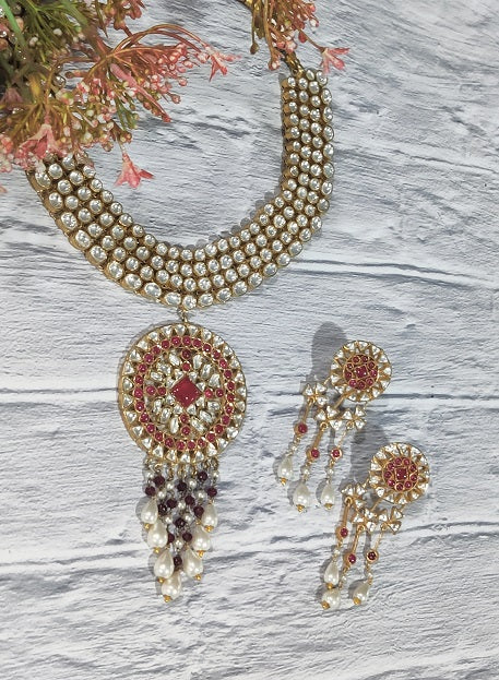 Red Kundan Bridal Set