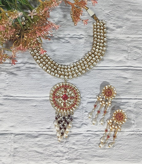 Red Kundan Bridal Set