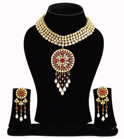 Red Kundan Bridal Set