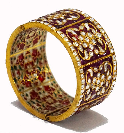 Red Kundan Bridal Bangle