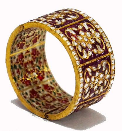 Red Kundan Bridal Bangle