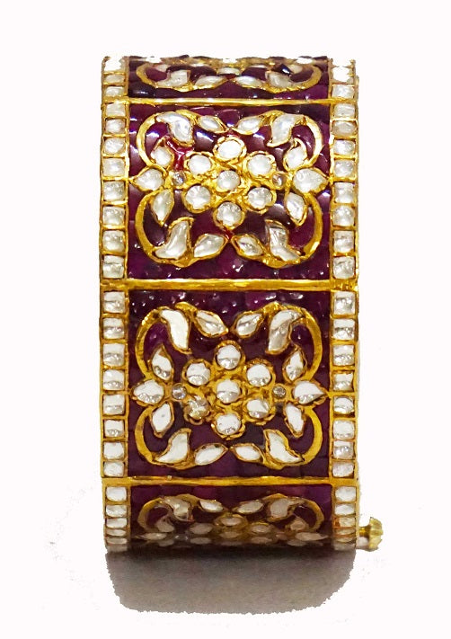 Red Kundan Bridal Bangle