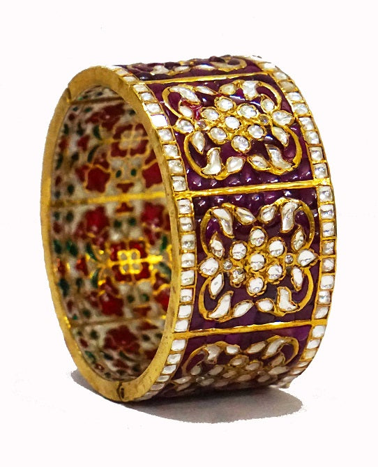 Red Kundan Bridal Bangle