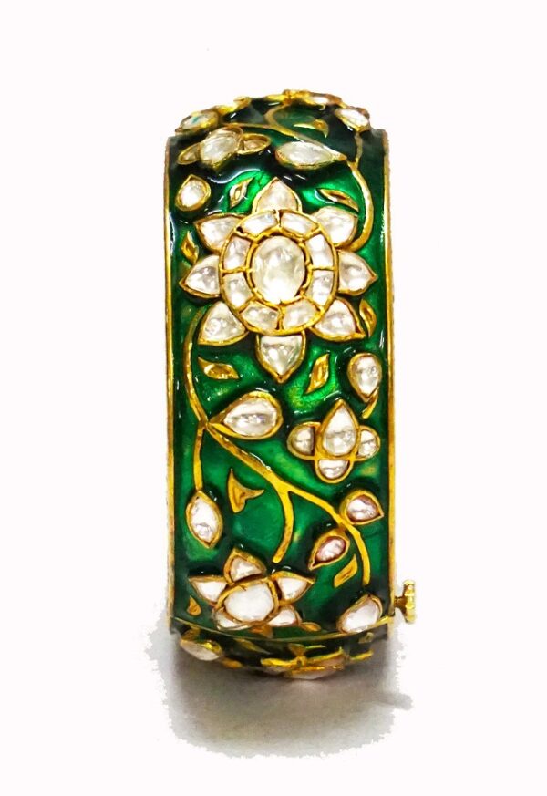 Green Meenakari Bridal Bangle