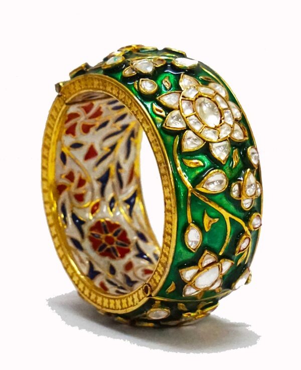 Green Meenakari Bridal Bangle