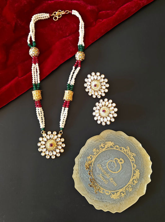 Alankar Kundan Floral Necklace Set
