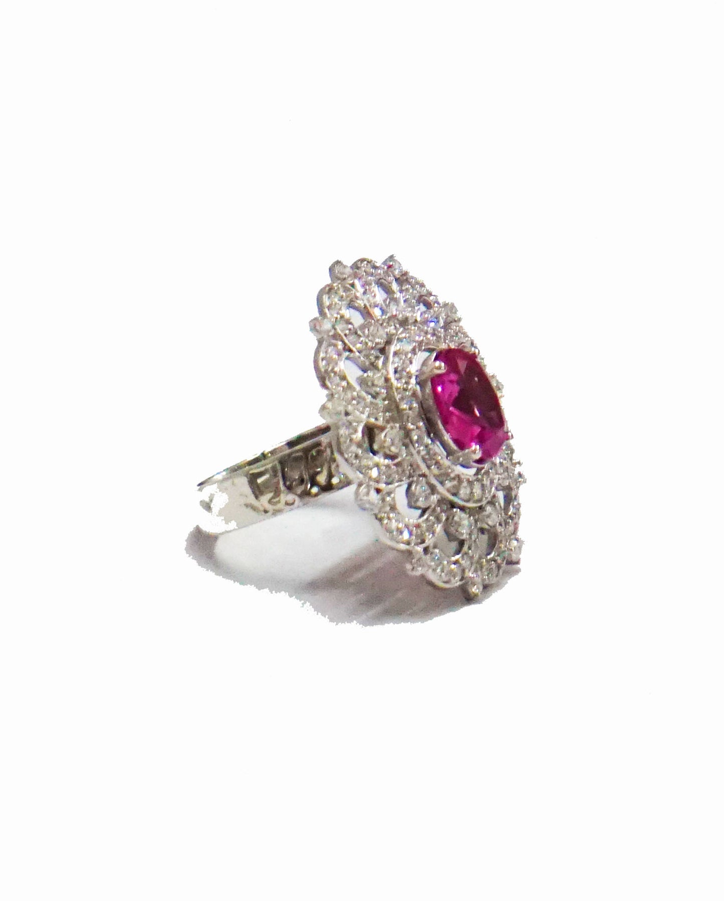 Pink Stone Cocktail Ring