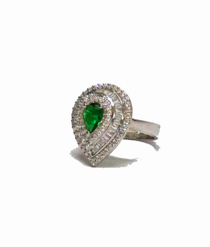 Green Stone Cocktail Ring