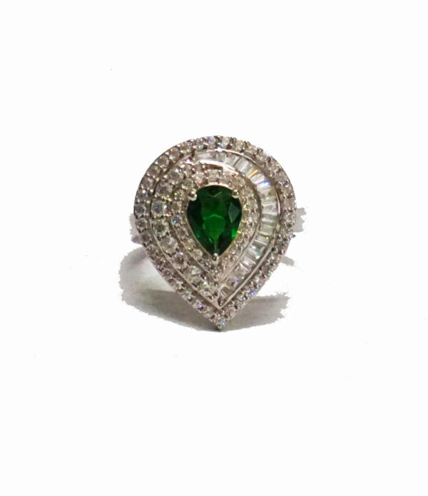 Green Stone Cocktail Ring