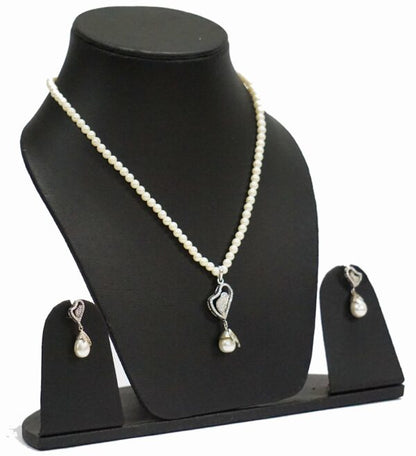 Heart Diamond Necklace Set