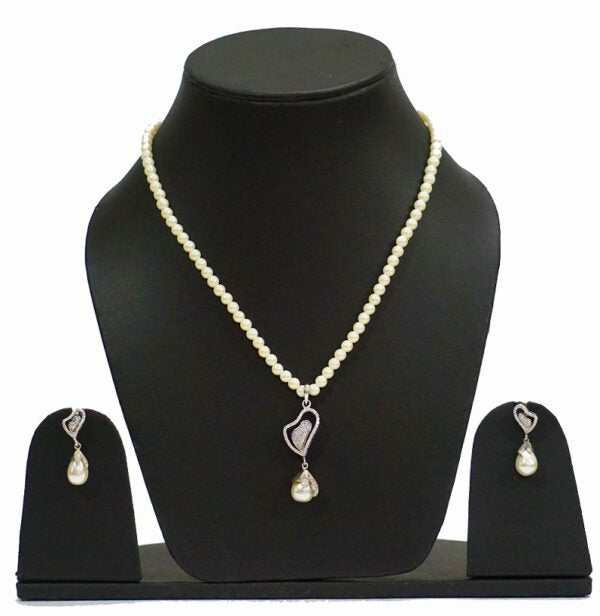 Heart Diamond Necklace Set