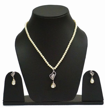 Heart Diamond Necklace Set