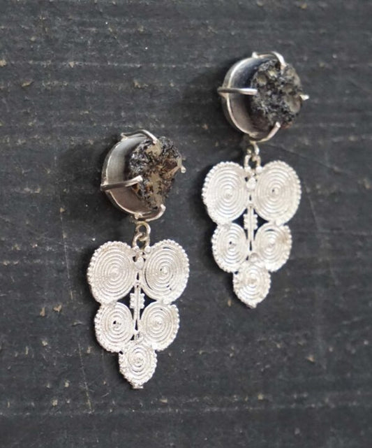 Druzy Spiral Dangler
