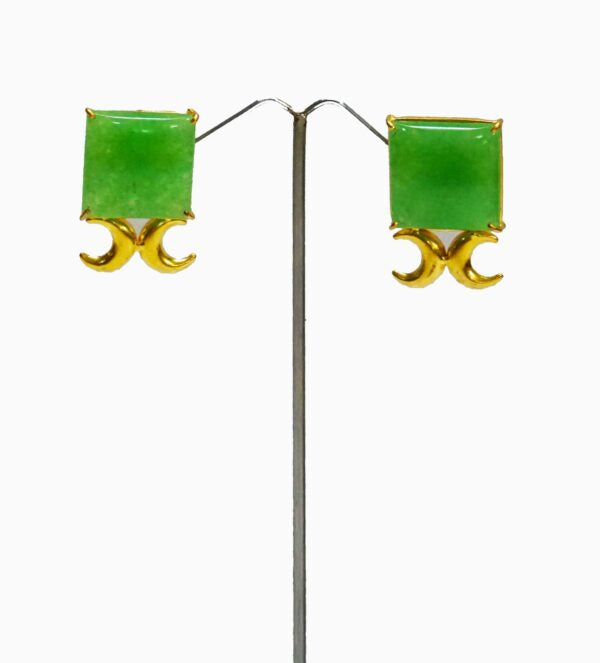 Jade Square Stud