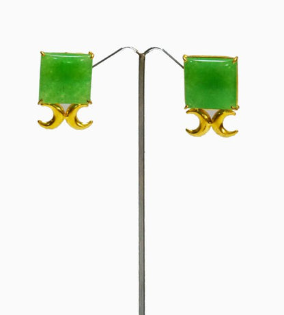 Jade Square Stud