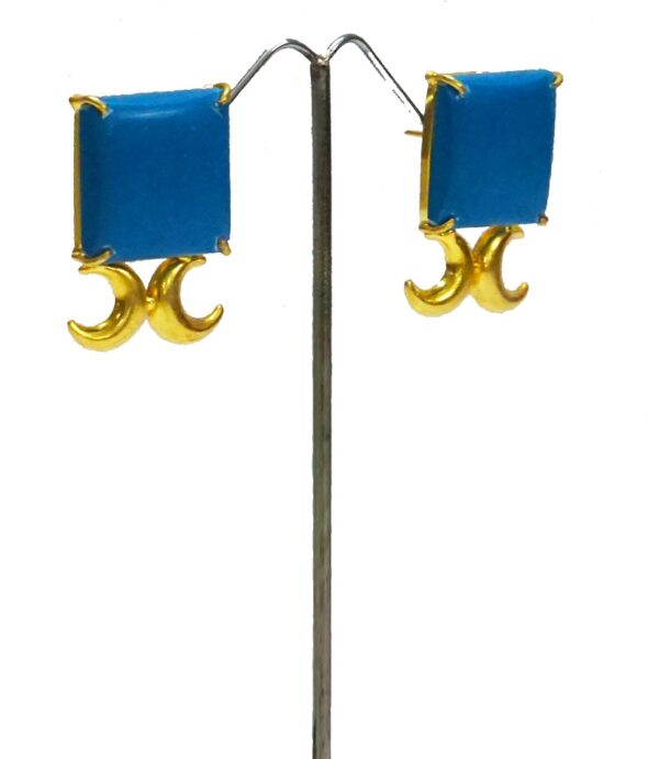 Turquoise Square Stud