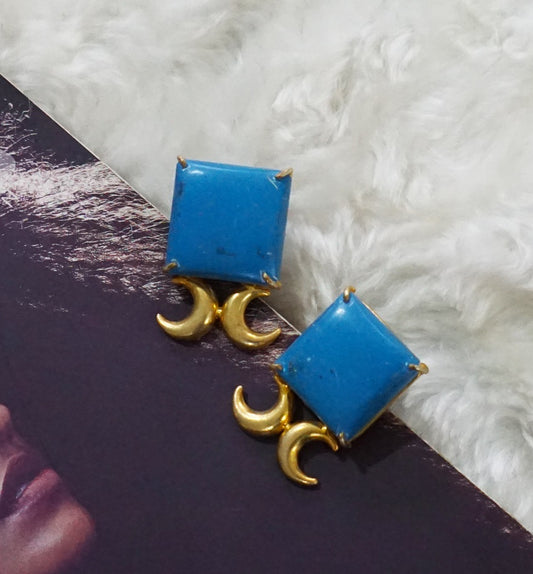 Turquoise Square Stud