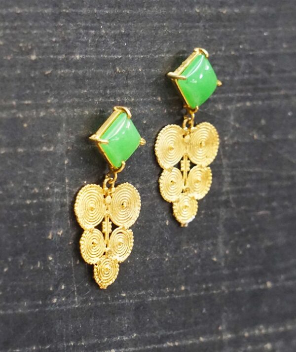 Jade Spiral Dangler