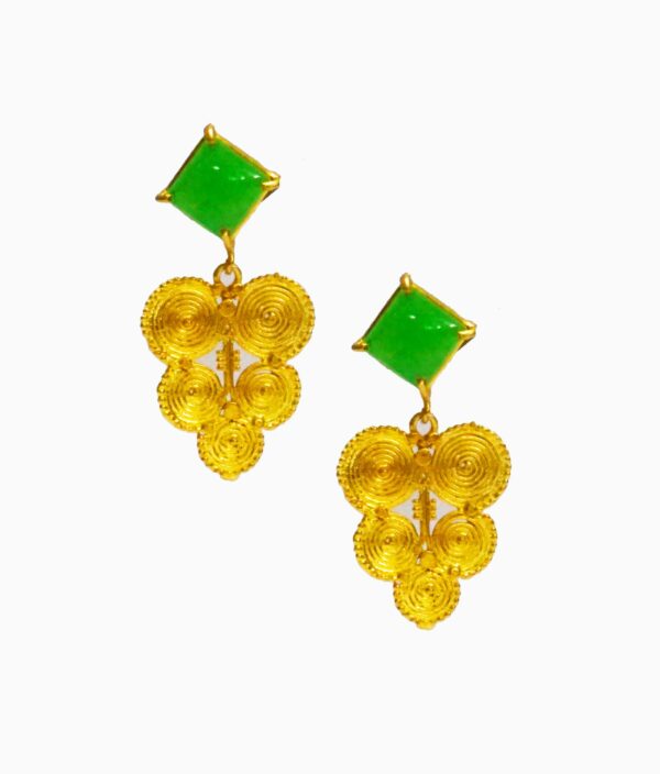 Jade Spiral Dangler