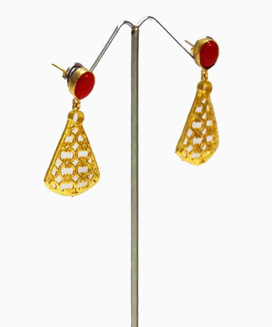 Coral Round Dangler