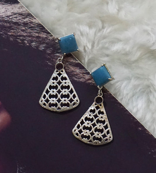 Turquoise Square Dangler