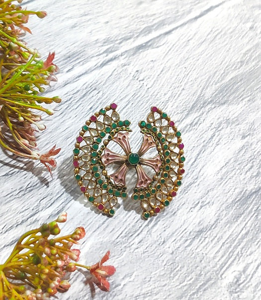 Pink City Meenakari Ring