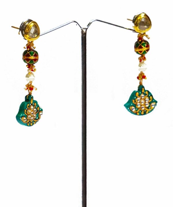 Turquoise Painted Dangler