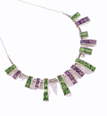 Green & Purple Musical Necklace