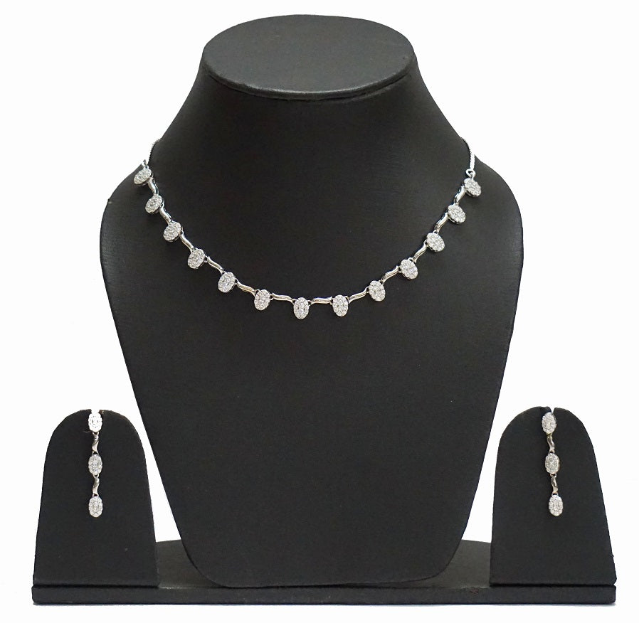 Oval Designer Necklace Set