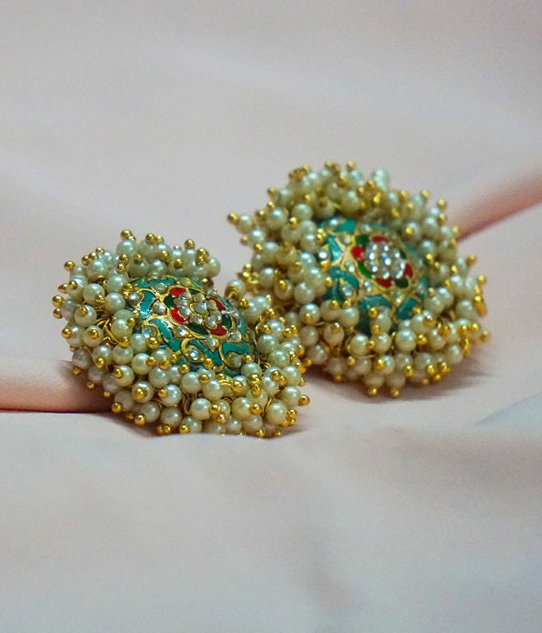 Pearl Heaven Turquoise Stud