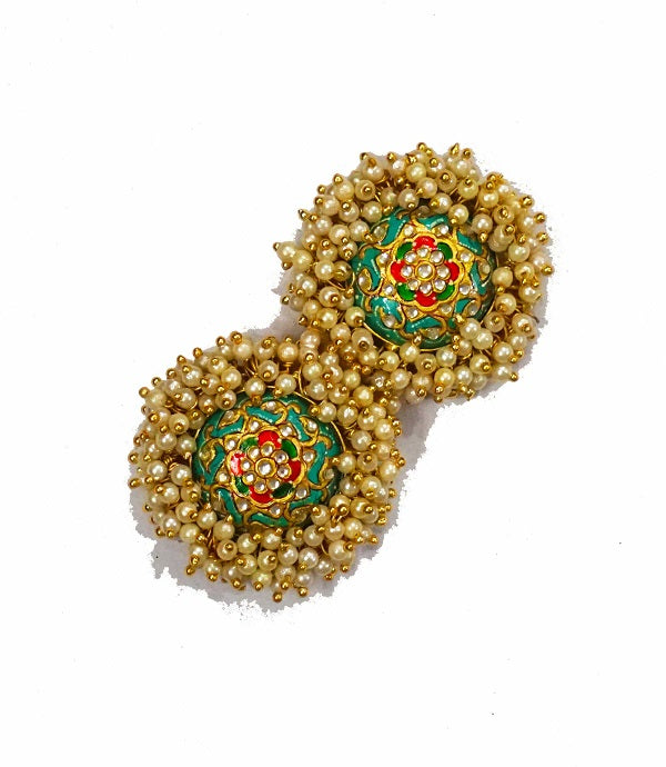 Pearl Heaven Turquoise Stud