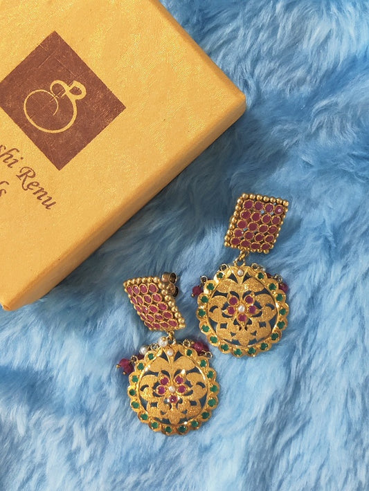 Ethnic Aari Pear Dangler