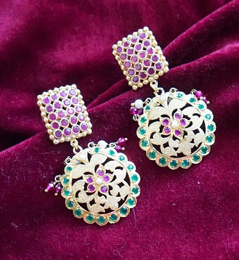 Ethnic Aari Pear Dangler
