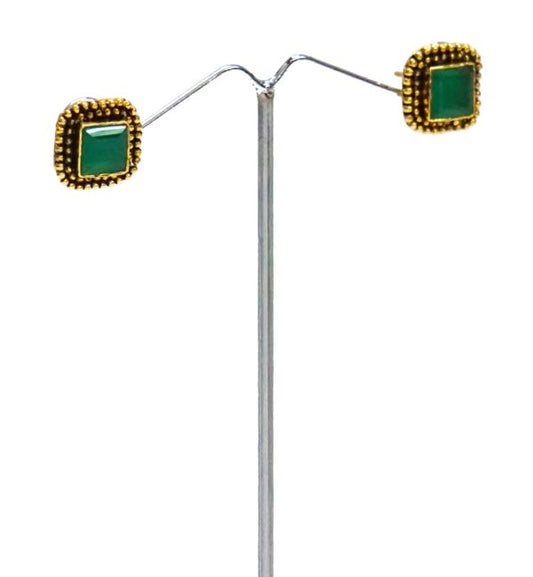 Green Stone Rava Stud