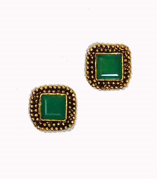 Green Stone Rava Stud