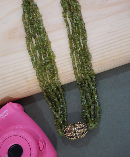 Aventurine Green Opera Necklace